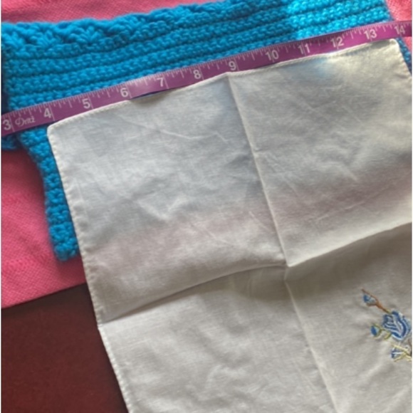 THE MISFITS SET of 3 Mushroom Handkerchief Hand Crochet Bag & Pillow Cover - Picture 13 of 13